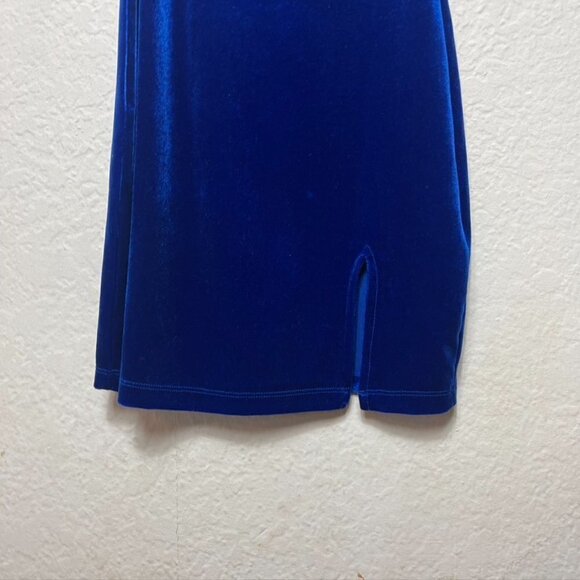 Motel Velvet Tank Mini Dress Blue - Picture 3 of 7